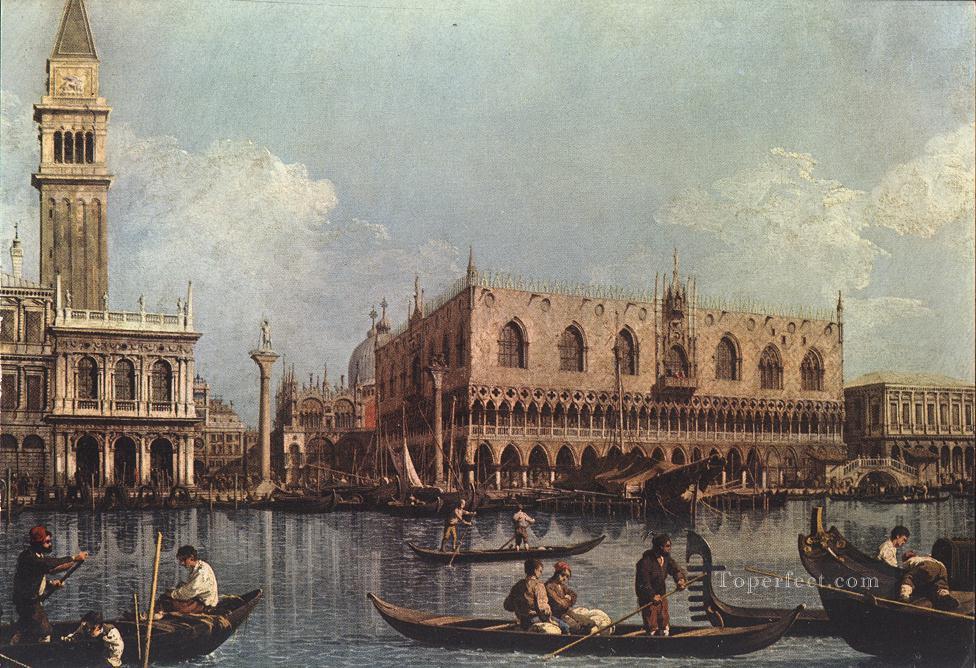 View of the Bacino di San Marco St Marks Basin Canaletto Oil Paintings